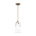 Myhouse Lighting Visual Comfort Studio - LP1011TWB - One Light Pendant - Hazel - Time Worn Brass