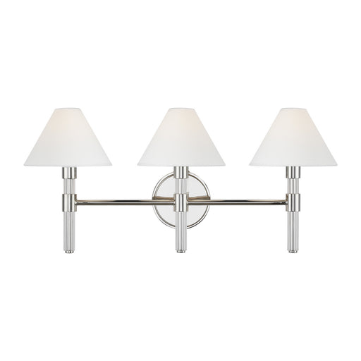 Myhouse Lighting Visual Comfort Studio - LV1043PN - Three Light Vanity - Robert - Polished Nickel