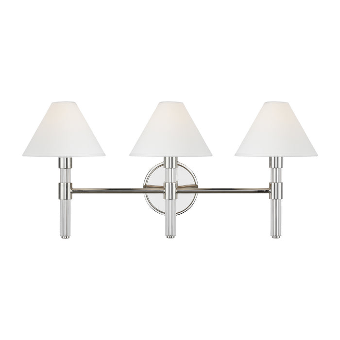 Myhouse Lighting Visual Comfort Studio - LV1043PN - Three Light Vanity - Robert - Polished Nickel