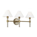 Myhouse Lighting Visual Comfort Studio - LV1043TWB - Three Light Vanity - Robert - Time Worn Brass