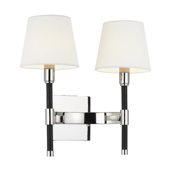 Myhouse Lighting Visual Comfort Studio - LW1022PN - Two Light Wall Sconce - Katie - Polished Nickel