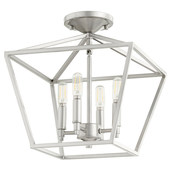 Myhouse Lighting Quorum - 304-13-64 - Four Light Ceiling Mount - Gabriel - Classic Nickel