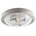 Myhouse Lighting Quorum - 3502-13-65 - Two Light Ceiling Mount - 3502 Contempo Ceiling Mounts - Satin Nickel w/ Clear/Seeded