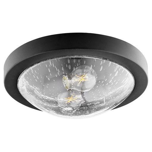 Myhouse Lighting Quorum - 3502-13-69 - Two Light Ceiling Mount - 3502 Contempo Ceiling Mounts - Textured Black w/ Clear/Seeded