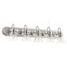 Myhouse Lighting Quorum - 5094-5-265 - Five Light Vanity - 5094 Vanities - Satin Nickel w/ Clear/Seeded