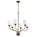 Myhouse Lighting Quorum - 6041-6-86 - Six Light Chandelier - 6041 Chandeliers - Oiled Bronze