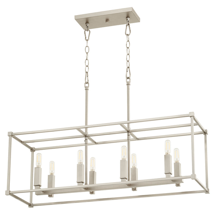 Myhouse Lighting Quorum - 656-8-65 - Eight Light Pendant - Olympus - Satin Nickel