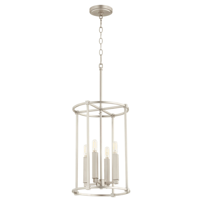 Myhouse Lighting Quorum - 686-4-65 - Four Light Entry Pendant - Olympus - Satin Nickel