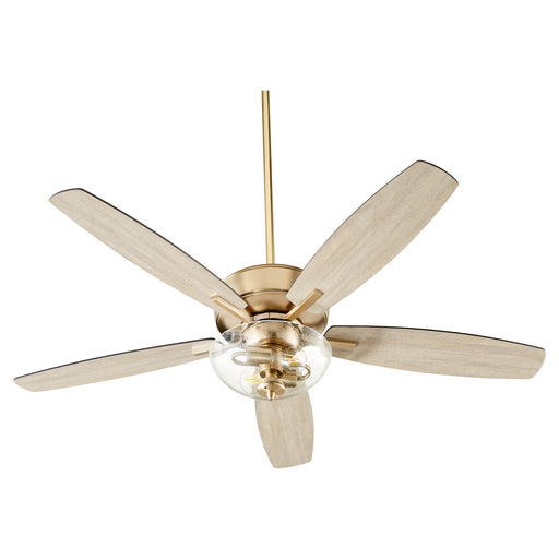 Myhouse Lighting Quorum - 7052-280 - 52"Ceiling Fan - Breeze - Aged Brass