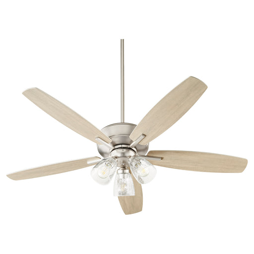 Myhouse Lighting Quorum - 7052-365 - 52"Ceiling Fan - Breeze - Satin Nickel