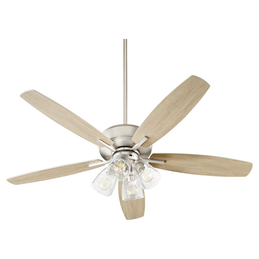 Myhouse Lighting Quorum - 7052-465 - 52"Ceiling Fan - Breeze - Satin Nickel