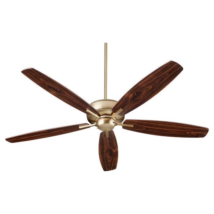 Myhouse Lighting Quorum - 7060-80 - 60"Ceiling Fan - Breeze 60" - Aged Brass