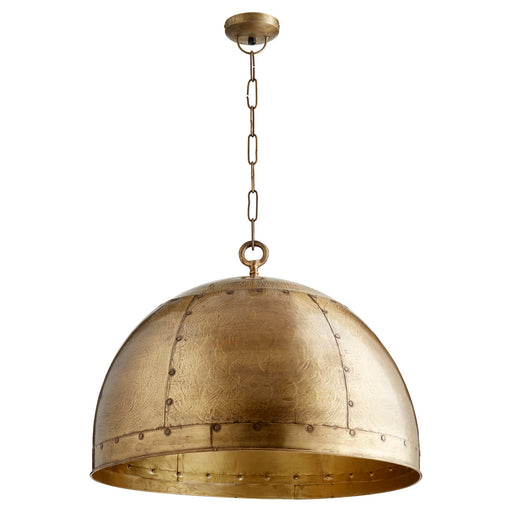 Myhouse Lighting Quorum - 85-75 - One Light Pendant - Artisan Pendants - Artisan Brass