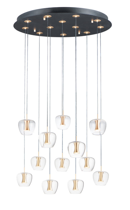 Myhouse Lighting ET2 - E24167-18BKGLD - LED Pendant - Newton - Black / Gold