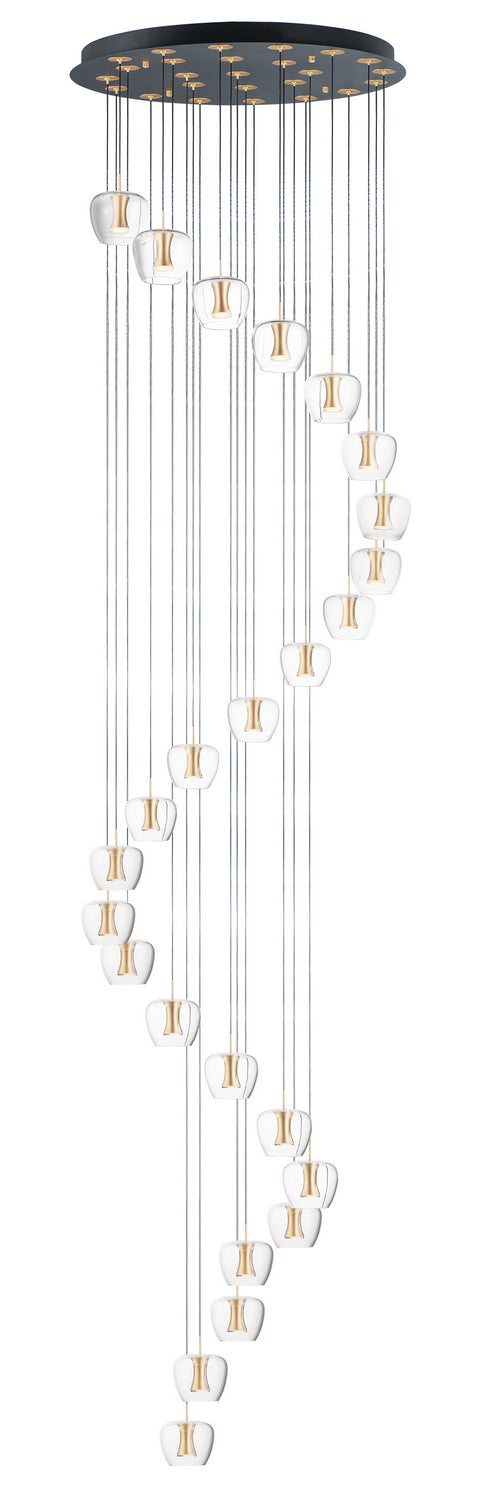 Myhouse Lighting ET2 - E24169-18BKGLD - LED Pendant - Newton - Black / Gold