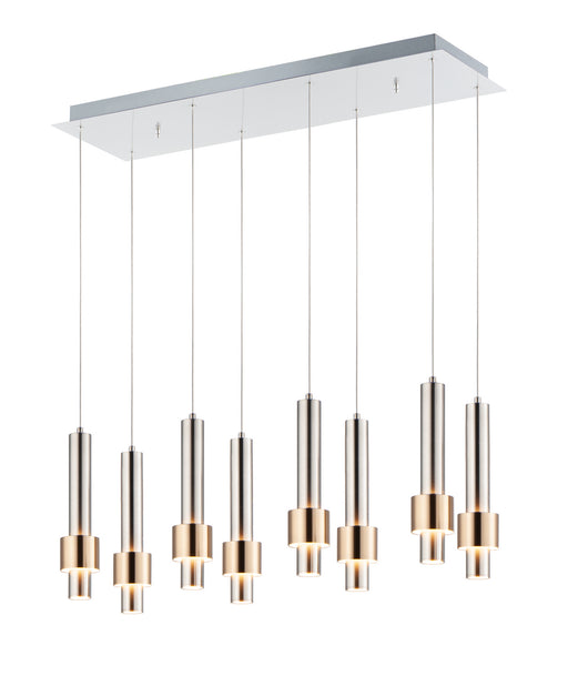 Myhouse Lighting ET2 - E24758-SNSBR - LED Pendant - Reveal - Satin Nickel / Satin Brass