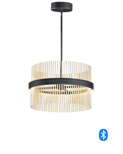 Myhouse Lighting ET2 - E34205-BKSBR - LED Pendant - Chimes WiZ - Black / Satin Brass