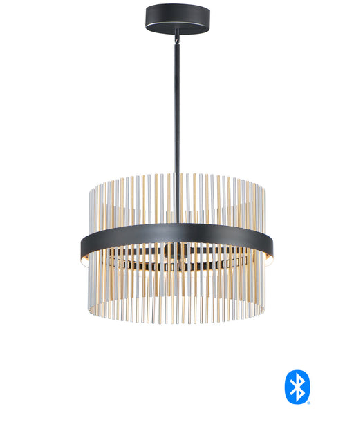 Myhouse Lighting ET2 - E34205-BKSNSBR - LED Pendant - Chimes WiZ - Black / Satin Nickel / Satin Brass