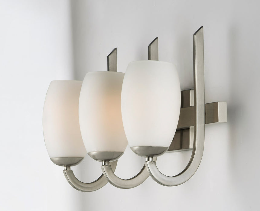 Myhouse Lighting Maxim - 21643SWSN - Three Light Bath Vanity - Taylor - Satin Nickel