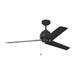 Myhouse Lighting Visual Comfort Fan - 3AR54MBK - 54``Ceiling Fan - Arcade 54 - Midnight Black