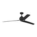 Myhouse Lighting Visual Comfort Fan - 3ARR68MBK - 68``Ceiling Fan - Arcade 68 - Midnight Black