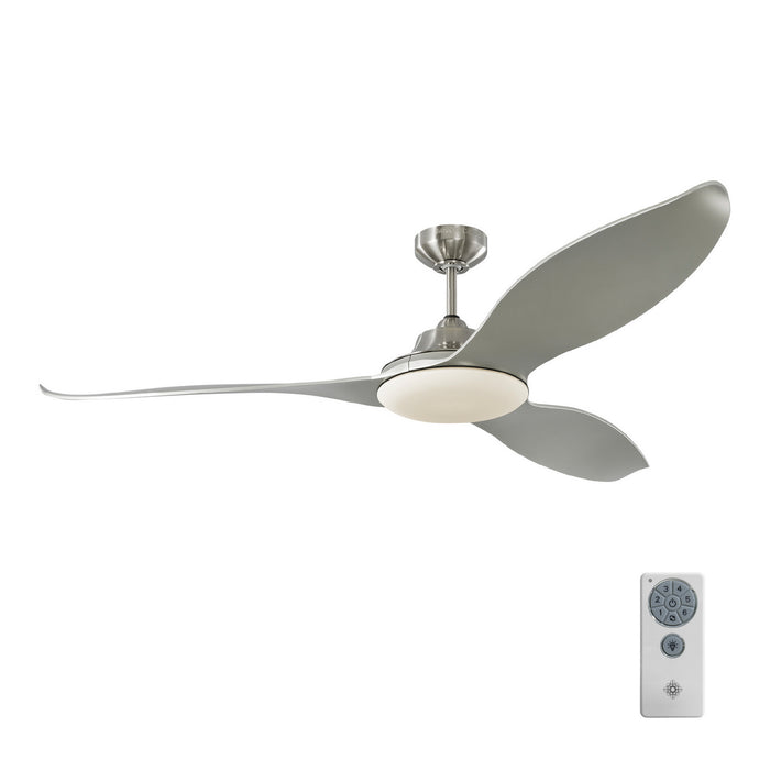 Myhouse Lighting Visual Comfort Fan - 3STR60BSD - 60``Ceiling Fan - Stockton 60 - Brushed Steel