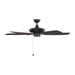 Myhouse Lighting Generation Lighting - 5COM52MBK - 52"Ceiling Fan - Colony - Midnight Black