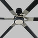 Myhouse Lighting Visual Comfort Fan - 6LFR96MBKD - 96``Ceiling Fan - Loft 96 - Midnight Black