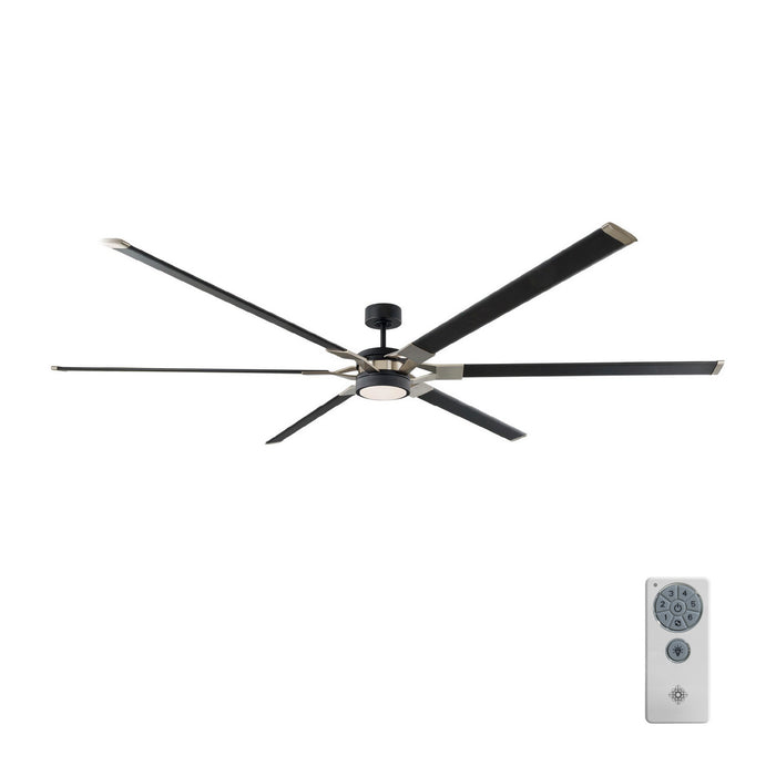 Myhouse Lighting Visual Comfort Fan - 6LFR96MBKD - 96``Ceiling Fan - Loft 96 - Midnight Black