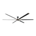 Myhouse Lighting Visual Comfort Fan - 6LFR96MBKD - 96``Ceiling Fan - Loft 96 - Midnight Black