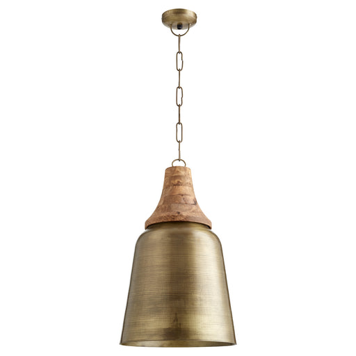 Myhouse Lighting Quorum - 83-75 - One Light Pendant - Artisan Pendants - Artisan Brass