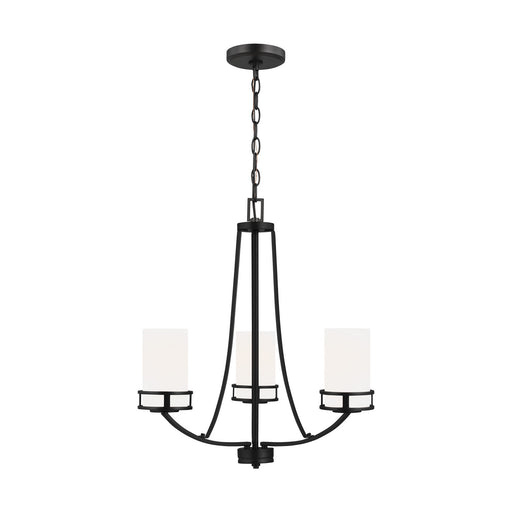 Myhouse Lighting Generation Lighting - 3121603-112 - Three Light Chandelier - Robie - Midnight Black