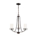 Myhouse Lighting Generation Lighting - 3121603-710 - Three Light Chandelier - Robie - Bronze