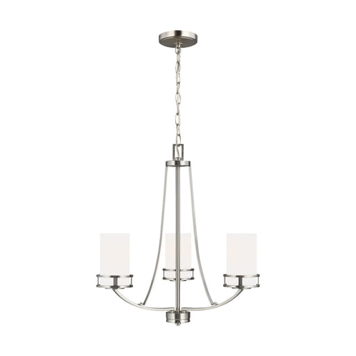 Myhouse Lighting Generation Lighting - 3121603-962 - Three Light Chandelier - Robie - Brushed Nickel