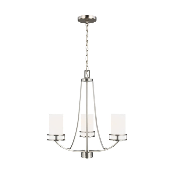 Myhouse Lighting Generation Lighting - 3121603-962 - Three Light Chandelier - Robie - Brushed Nickel