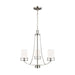 Myhouse Lighting Generation Lighting - 3121603-962 - Three Light Chandelier - Robie - Brushed Nickel