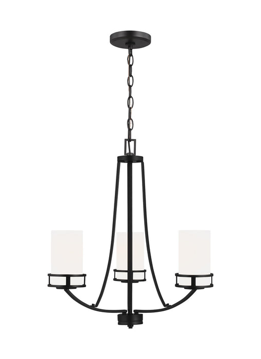 Myhouse Lighting Generation Lighting - 3121603EN3-112 - Three Light Chandelier - Robie - Midnight Black