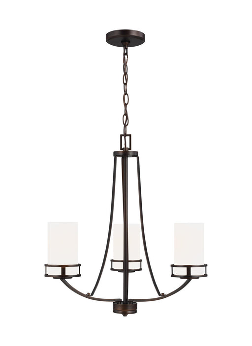 Myhouse Lighting Generation Lighting - 3121603EN3-710 - Three Light Chandelier - Robie - Bronze