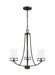 Myhouse Lighting Generation Lighting - 3121603EN3-710 - Three Light Chandelier - Robie - Bronze