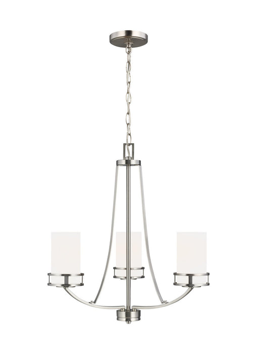 Myhouse Lighting Generation Lighting - 3121603EN3-962 - Three Light Chandelier - Robie - Brushed Nickel