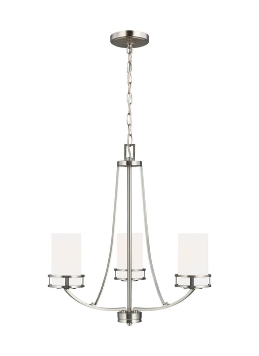 Myhouse Lighting Generation Lighting - 3121603EN3-962 - Three Light Chandelier - Robie - Brushed Nickel