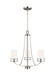 Myhouse Lighting Generation Lighting - 3121603EN3-962 - Three Light Chandelier - Robie - Brushed Nickel