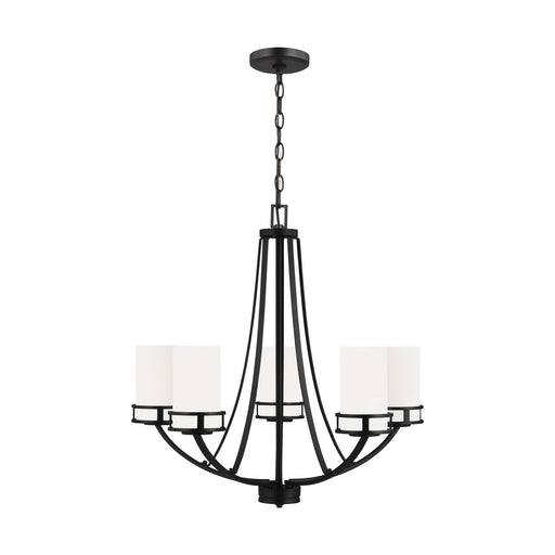 Myhouse Lighting Generation Lighting - 3121605-112 - Five Light Chandelier - Robie - Midnight Black