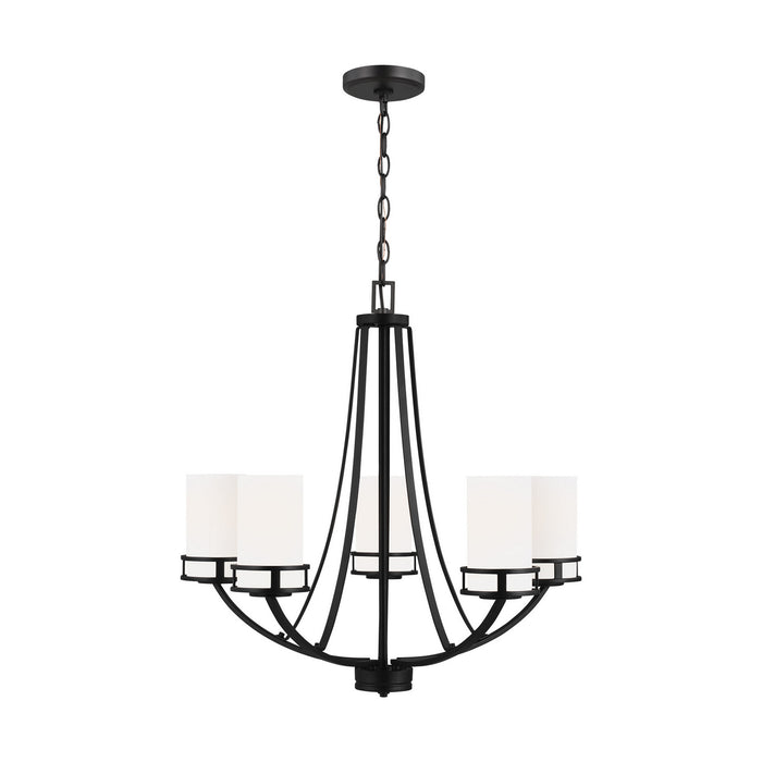 Myhouse Lighting Generation Lighting - 3121605-112 - Five Light Chandelier - Robie - Midnight Black