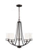 Myhouse Lighting Generation Lighting - 3121605EN3-710 - Five Light Chandelier - Robie - Bronze