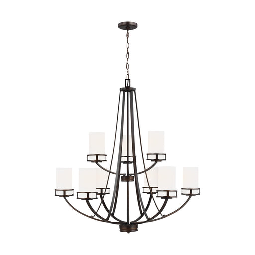 Myhouse Lighting Generation Lighting - 3121609-710 - Nine Light Chandelier - Robie - Bronze