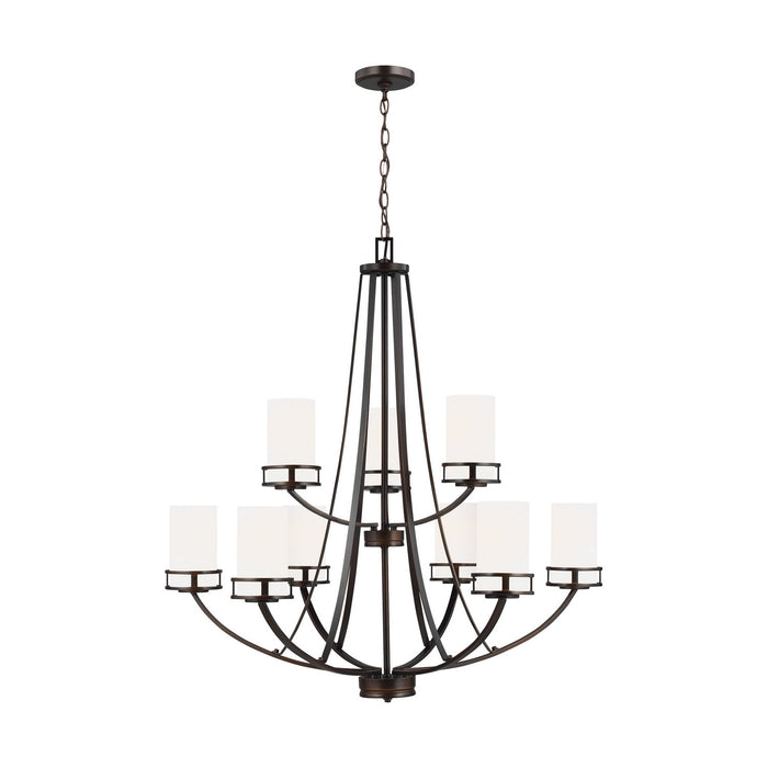 Myhouse Lighting Generation Lighting - 3121609-710 - Nine Light Chandelier - Robie - Bronze