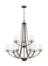 Myhouse Lighting Generation Lighting - 3121609EN3-710 - Nine Light Chandelier - Robie - Bronze