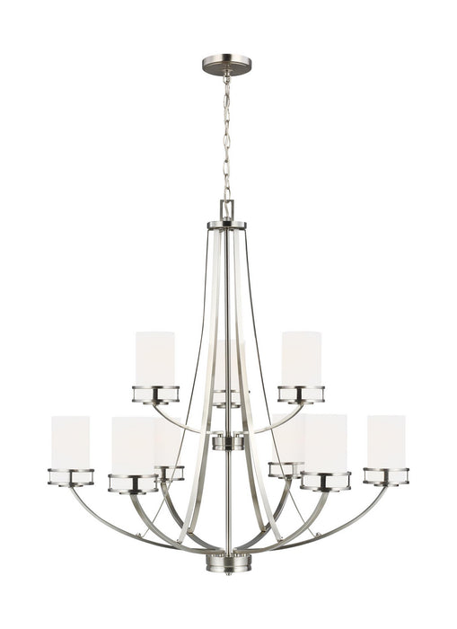 Myhouse Lighting Generation Lighting - 3121609EN3-962 - Nine Light Chandelier - Robie - Brushed Nickel