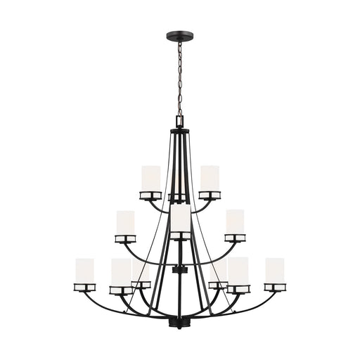 Myhouse Lighting Generation Lighting - 3121612-112 - 12 Light Chandelier - Robie - Midnight Black